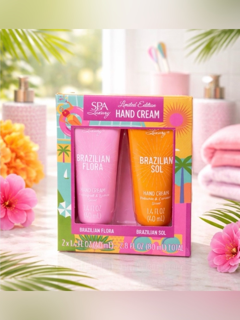 Limited Edition Brazilian Flora & Sol Hand Cream Duo - Picture 1 of 3